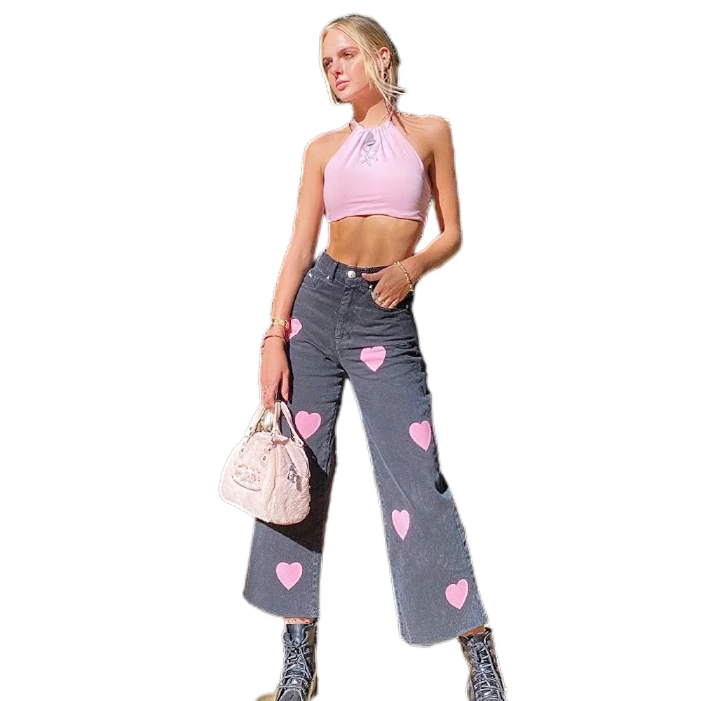 Women's Jeans Spring Autumn Casual Street Sexy High Waist Pink Love Print Slim Pants
Women's Jeans Spring Autumn Casual Street Sexy High Waist Pink Love Print Slim Pants