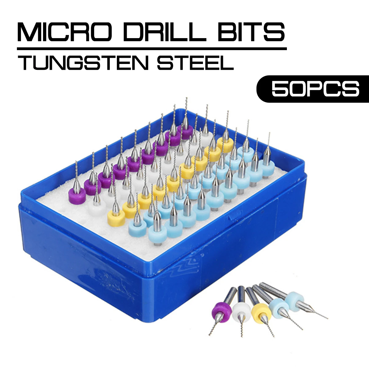 50pcs Tungsten Carbide Micro Drill Bits Set Engraving Tools Drill Bits Tools for PCB Circuit Board 0.5+0.6+0.7+0.8+0.9mm
50pcs Tungsten Carbide Micro Drill Bits Set Engraving Tools Drill Bits Tools for PCB Circuit Board 0.5+0.6+0.7+0.8+0.9mm