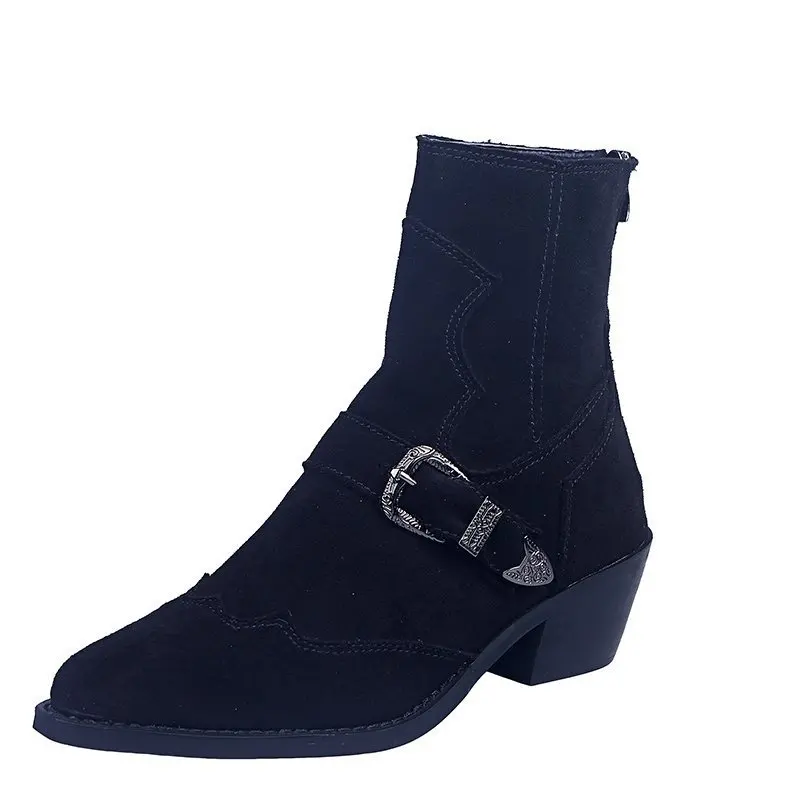 New Women Ankle Boots Women's Suede Shoes Autunm Winter Short Boot Woman Casual Buckle Big Size Female Pointed Toe Ladies Botas
New Women Ankle Boots Women's Suede Shoes Autunm Winter Short Boot Woman Casual Buckle Big Size Female Pointed Toe Ladies Botas