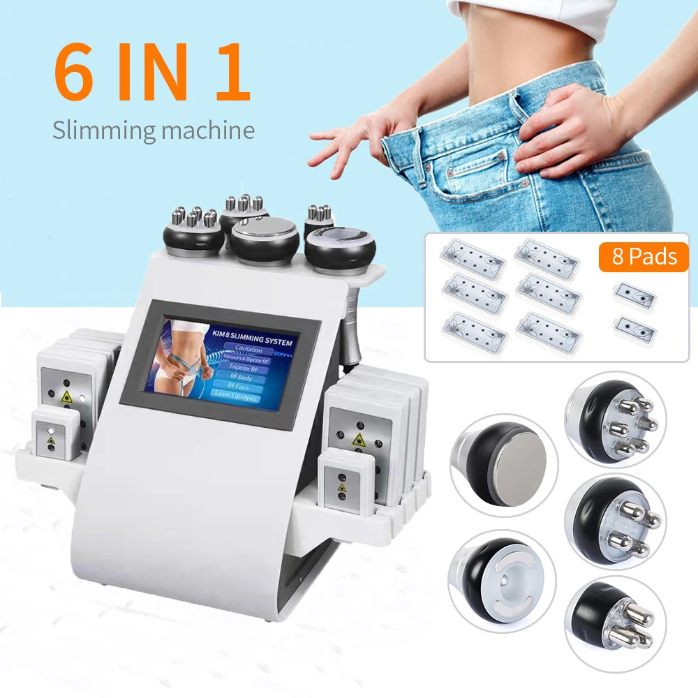 New 6 in 1 Ultrasonic 40K Cavitation Vacuum Fat Loss Body Shaping Machine Remove Wrinkle RF Beauty Device Home Use
New 6 in 1 Ultrasonic 40K Cavitation Vacuum Fat Loss Body Shaping Machine Remove Wrinkle RF Beauty Device Home Use