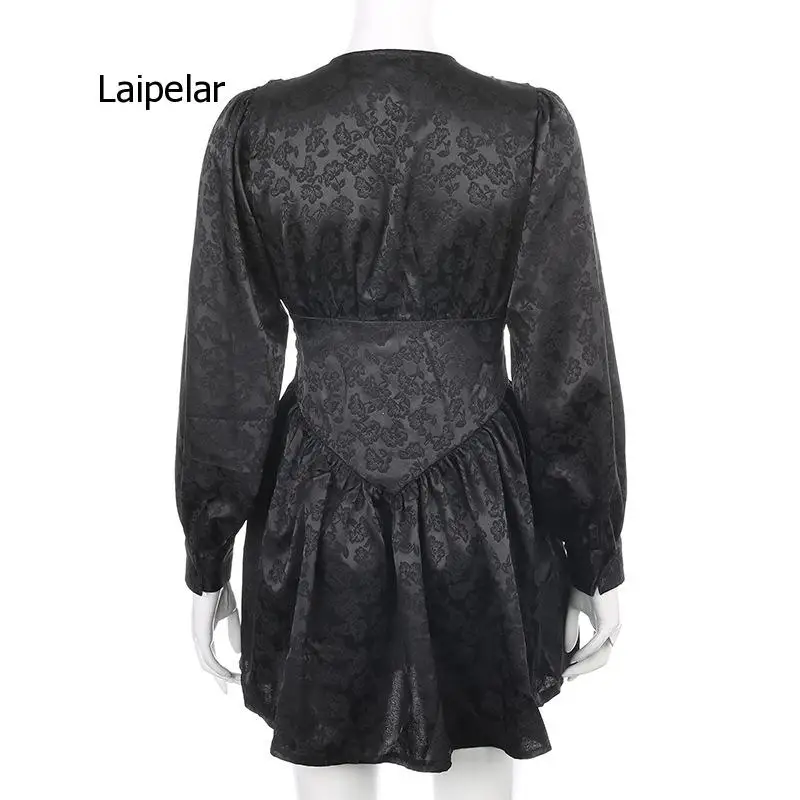 Fashion Black Chiffon Printing Elegant Loose Mini 2021 Women Lantern Full Sleeve Pleated Slim Party Night Dresses 
Fashion Black Chiffon Printing Elegant Loose Mini 2021 Women Lantern Full Sleeve Pleated Slim Party Night Dresses