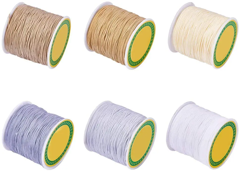 6Colors About 600 Yard Rattail Nylon Cord 0.8mm Chinese Knotting Cord Braided Macrame Thread Beading String for Jewellery Making
6Colors About 600 Yard Rattail Nylon Cord 0.8mm Chinese Knotting Cord Braided Macrame Thread Beading String for Jewellery Making