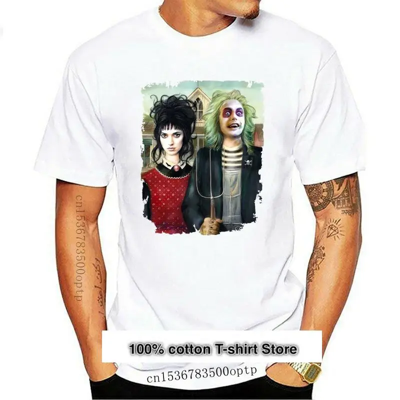 Camiseta gótica americana de Halloween para hombre y mujer, camiseta de Beetlejuice y Lidia, negra, azul marino, moda
Camiseta gótica americana de Halloween para hombre y mujer, camiseta de Beetlejuice y Lidia, negra, azul marino, moda