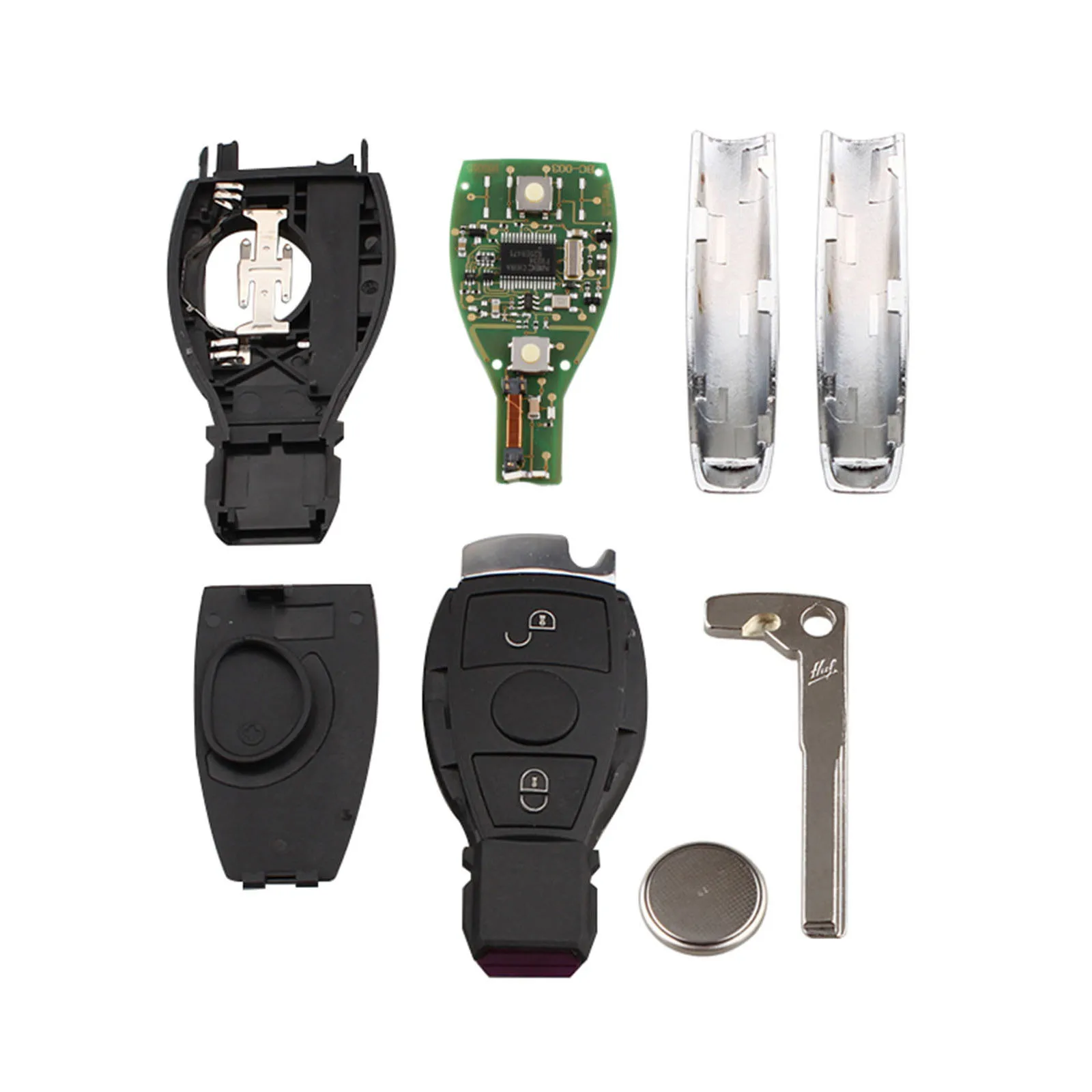 Yetaha 2pcs 2 Buttons Remote Keys For Mercedes-Benz A E S G CLK SLK ML Classes 433 MHz Car Smart Remtekey With BGA Chip
Yetaha 2pcs 2 Buttons Remote Keys For Mercedes-Benz A E S G CLK SLK ML Classes 433 MHz Car Smart Remtekey With BGA Chip