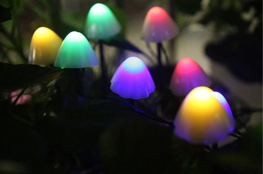 LED Solar Mushroom String Lights Ground Garden Outdoor Decor Yard Ornament Lamp 
LED Solar Mushroom String Lights Ground Garden Outdoor Decor Yard Ornament Lamp