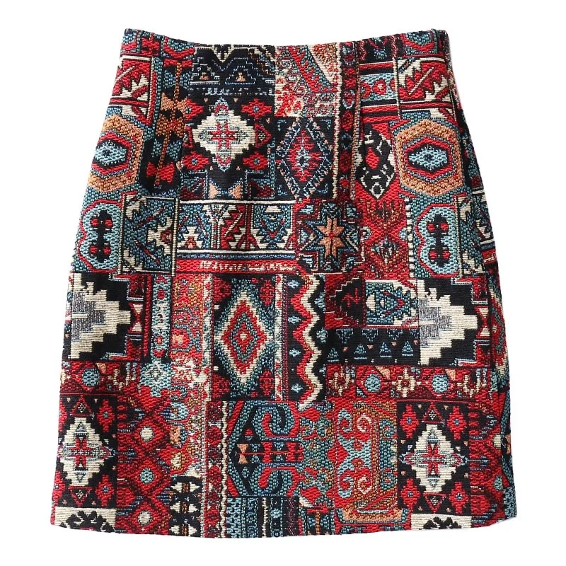 The National Wind Embroidery Vintage Women Skirt High-Waisted A-Line Spring Autumn Ladies Fashin Mini Skirt 
The National Wind Embroidery Vintage Women Skirt High-Waisted A-Line Spring Autumn Ladies Fashin Mini Skirt