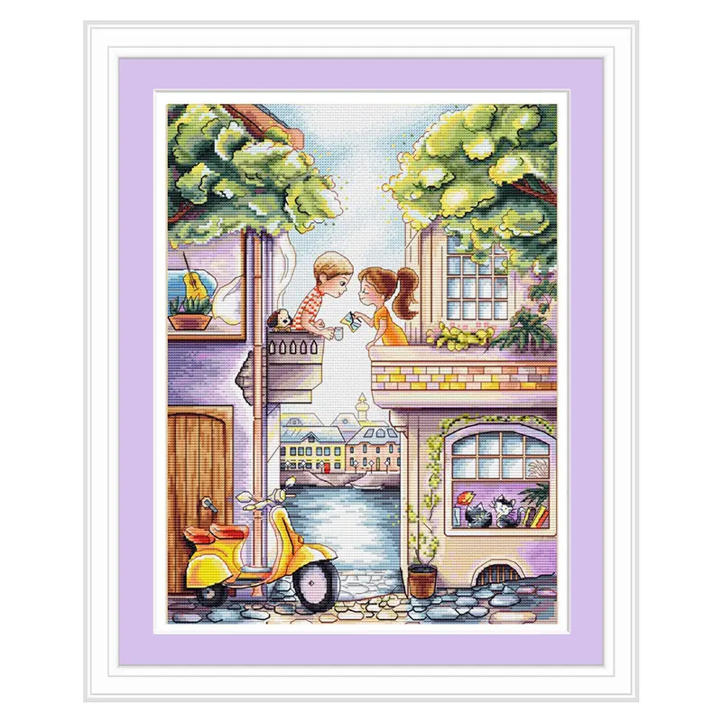 Cross Stitch Kit Fishxx Precision Printing E1133 Bedroom Cartoon Couple Neighbor's Coffee Hand Embroidery New Product
Cross Stitch Kit Fishxx Precision Printing E1133 Bedroom Cartoon Couple Neighbor's Coffee Hand Embroidery New Product