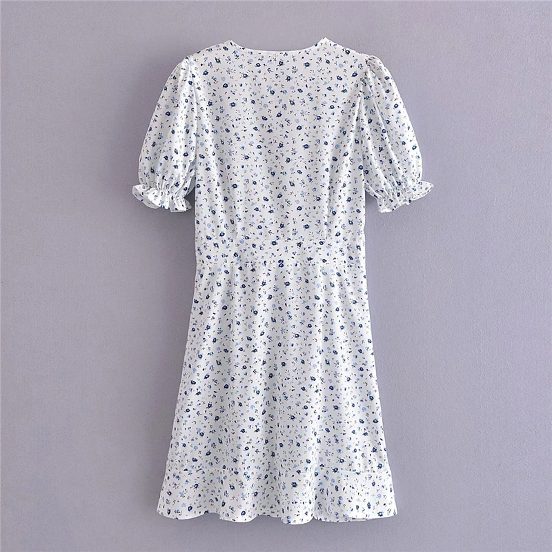 Sukibandra Short Puff Sleeve Summer White Floral Button Wrap Dress Women Vintage Beach Boho Ruffle Dresses V Neck Woman Dress
Sukibandra Short Puff Sleeve Summer White Floral Button Wrap Dress Women Vintage Beach Boho Ruffle Dresses V Neck Woman Dress