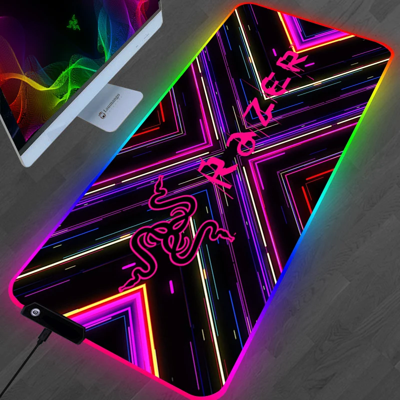 Large 900x400 RGB Razer Mouse Pad Gaming Accessories Mousepad LED Gamer Razer Gamers decoracion Carpet PC Desk Mat With Backlit
Large 900x400 RGB Razer Mouse Pad Gaming Accessories Mousepad LED Gamer Razer Gamers decoracion Carpet PC Desk Mat With Backlit