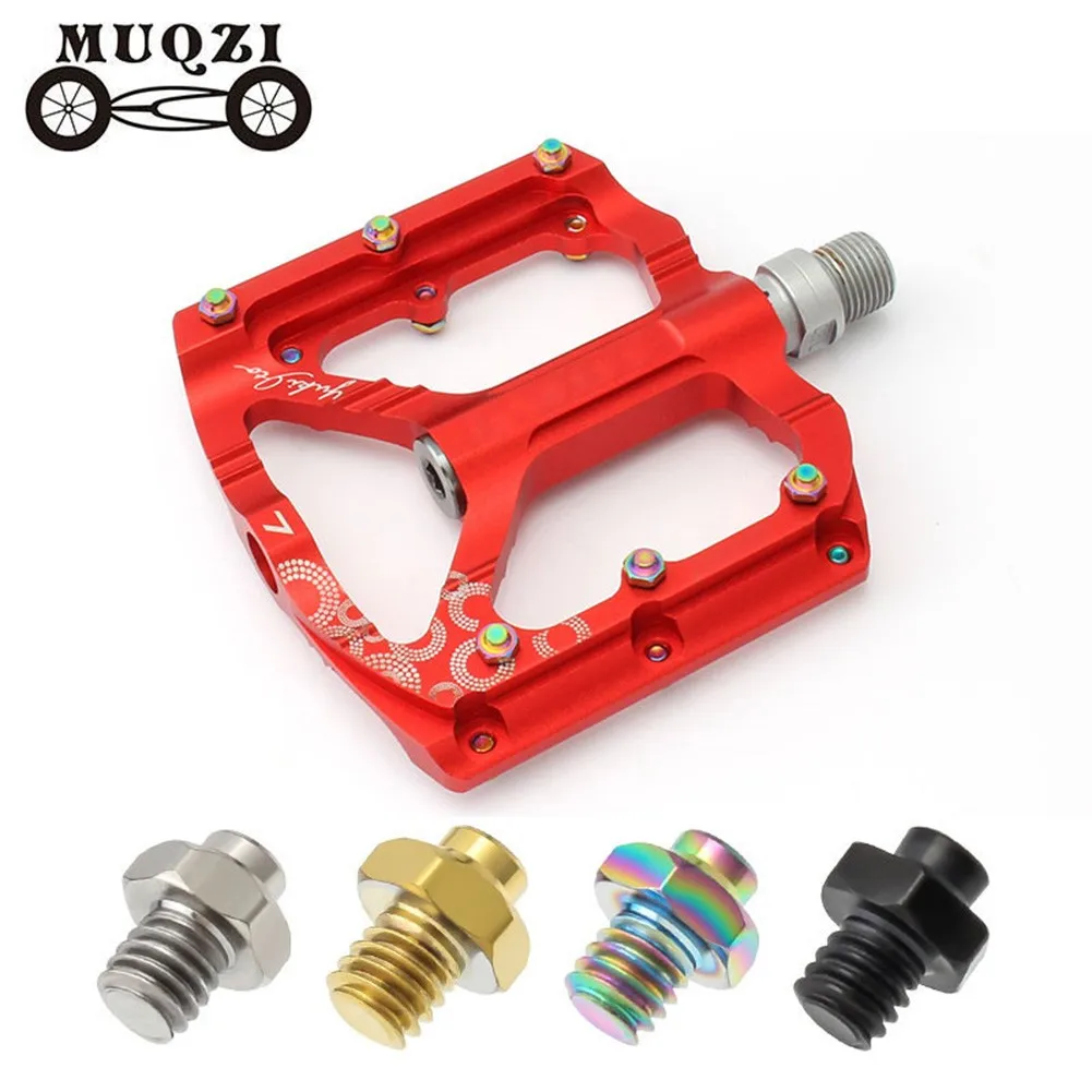 50pcs M4 Hexagonal Screw Bicycle with Wrench 8x6mm Titanium Alloy Bike Pedal Bolt MTB Cycling Pedal Anti-slip Nail TC4 Screws
50pcs M4 Hexagonal Screw Bicycle with Wrench 8x6mm Titanium Alloy Bike Pedal Bolt MTB Cycling Pedal Anti-slip Nail TC4 Screws
