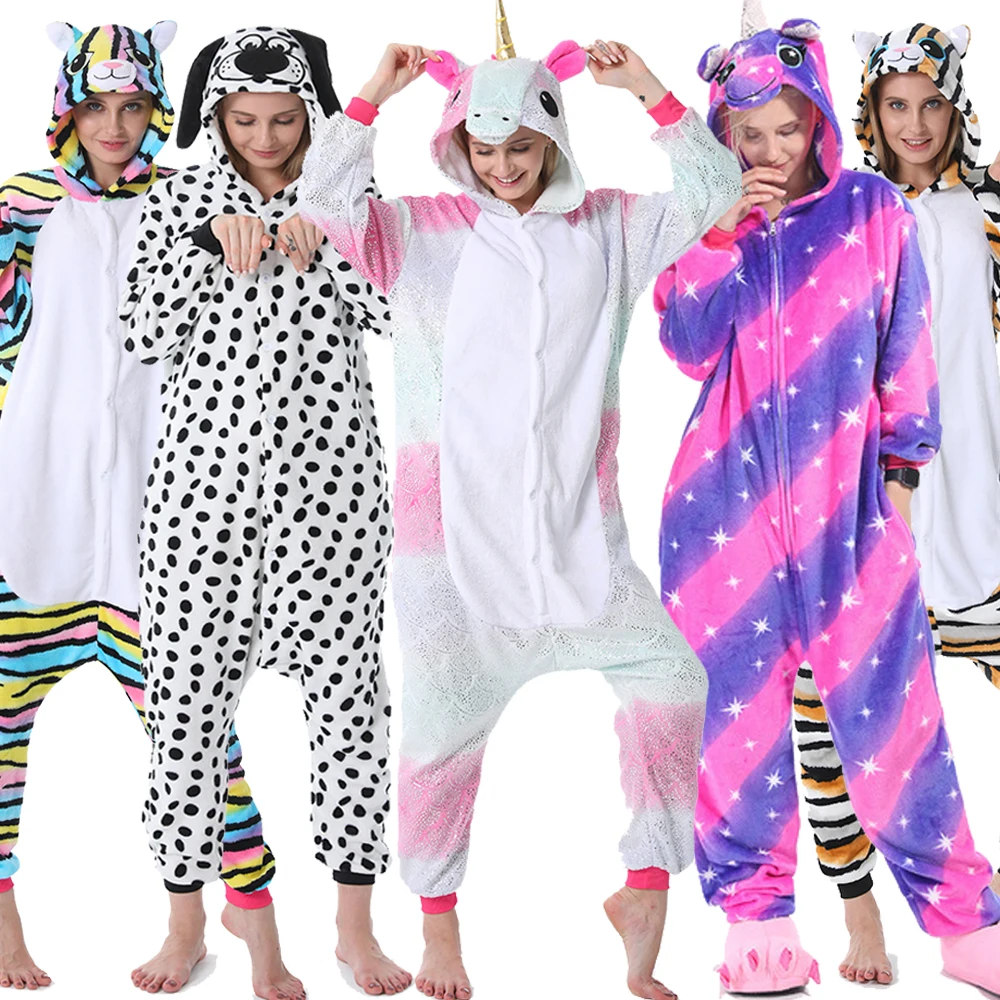 Kigurumi новинка зимняя женская мужская унисекс для взрослых мультяшный комбинезон