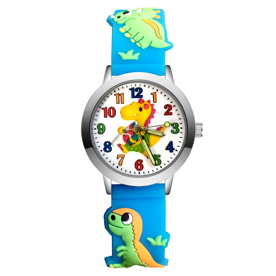 Children's Cute Cartoon Dinosaur Style Student Boy Girl Kids Silicone Strap Quartz Wrist Watches JA224
Children's Cute Cartoon Dinosaur Style Student Boy Girl Kids Silicone Strap Quartz Wrist Watches JA224