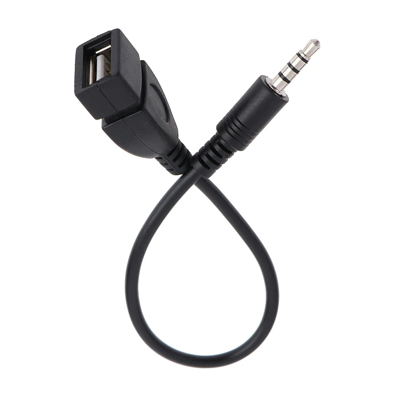 1PC Auto Car Electronics 3.5mm MP3 Male AUX Audio Plug Jack To USB 2.0 Female Converter Cable Cord For Play Music Audio Cable
1PC Auto Car Electronics 3.5mm MP3 Male AUX Audio Plug Jack To USB 2.0 Female Converter Cable Cord For Play Music Audio Cable