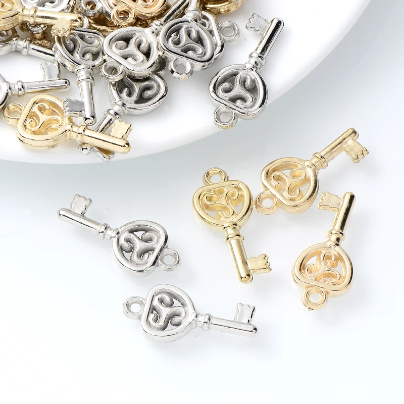 50Pcs/Lot Plastic Key Shape Necklace Pendant 10x22mm CCB Charms for DIY Jewelry Making Bracelets Handmade Accessories
50Pcs/Lot Plastic Key Shape Necklace Pendant 10x22mm CCB Charms for DIY Jewelry Making Bracelets Handmade Accessories