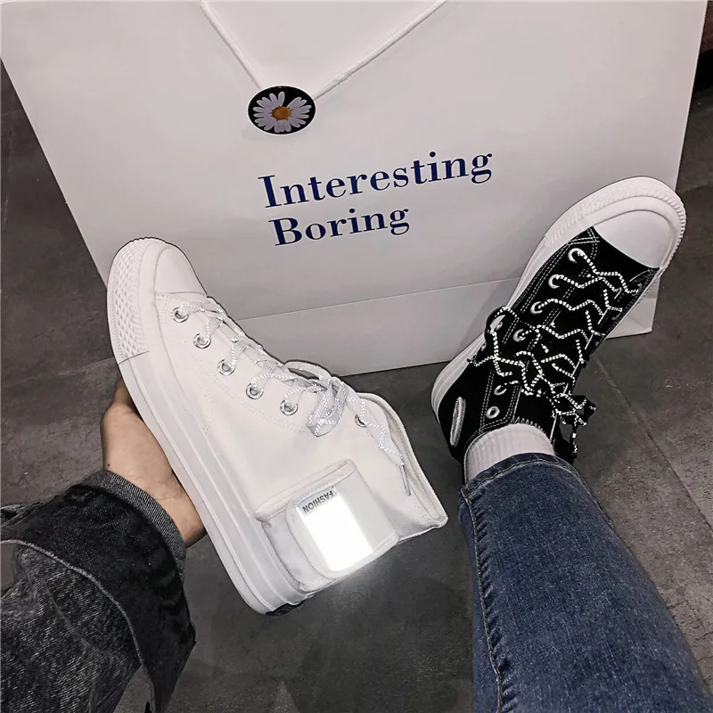 DZM32 new high-top canvas shoes men's shoes small pocket decorative white shoes student versatile high-top shoes fashion
DZM32 new high-top canvas shoes men's shoes small pocket decorative white shoes student versatile high-top shoes fashion