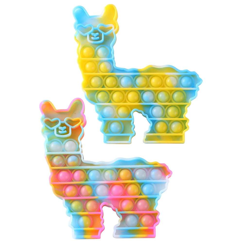Tie-Dye Luminous Alpaca Silicone Push Bubble Fingertip Toys Anti-Stress Set Stress Reliever Squeeze Crafts Adults Children Senso
Tie-Dye Luminous Alpaca Silicone Push Bubble Fingertip Toys Anti-Stress Set Stress Reliever Squeeze Crafts Adults Children Senso