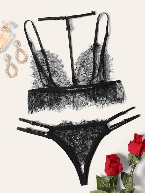 New Fashion 2021 Lingerie set Ladies Sexy Triangle Solid Color Lace Push-up Bra Set Femmel Underwear Women Lingerie Exotic Sets
New Fashion 2021 Lingerie set Ladies Sexy Triangle Solid Color Lace Push-up Bra Set Femmel Underwear Women Lingerie Exotic Sets