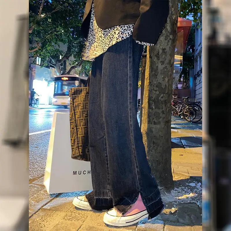 Women's autumn and winter high waist BF wind straight tube slim drop wide leg pants
Women's autumn and winter high waist BF wind straight tube slim drop wide leg pants