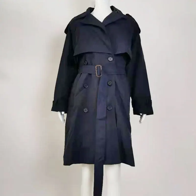 New Fashion 2021 Fall /Autumn Casual Double Breasted Simple Classic Long Trench Coat With Belt Chic Female Windbreaker
New Fashion 2021 Fall /Autumn Casual Double Breasted Simple Classic Long Trench Coat With Belt Chic Female Windbreaker