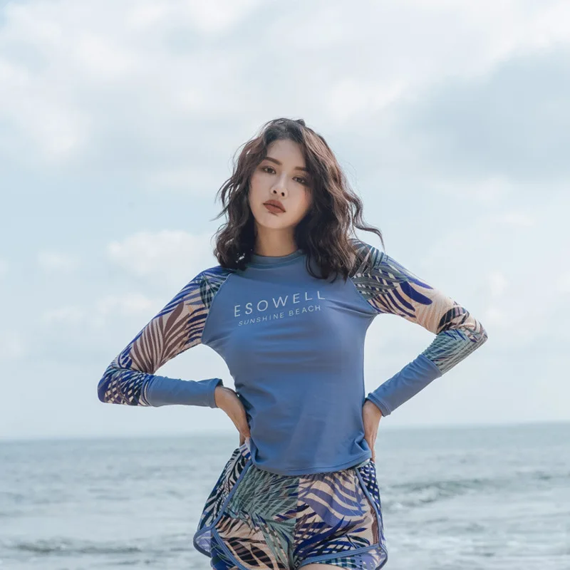 Rashguard Long Sleeve Swimsuit Womens Swimwear Woman Diving Shirt Women Split Showing Sun Sports Solid Long Sleeve Swimsuit
Rashguard Long Sleeve Swimsuit Womens Swimwear Woman Diving Shirt Women Split Showing Sun Sports Solid Long Sleeve Swimsuit