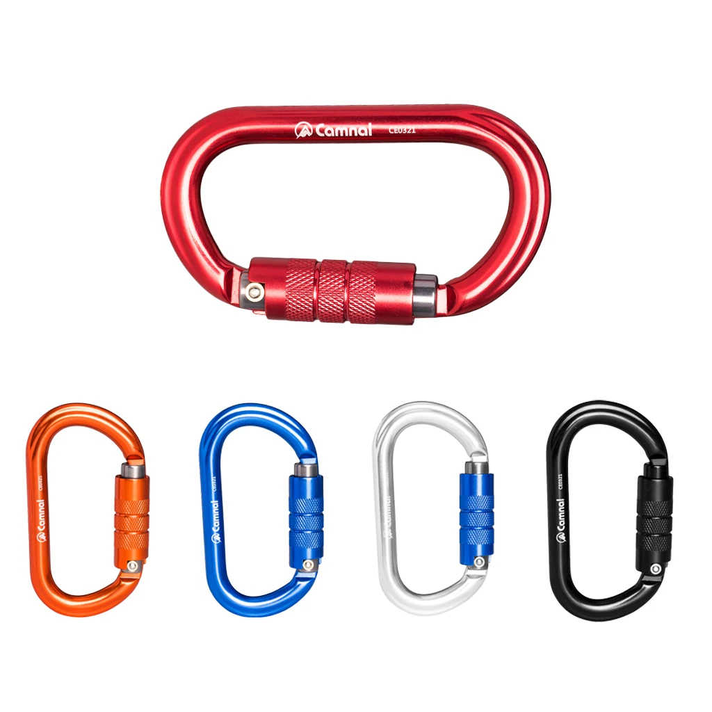 Durable Aluminum Rock Climbing Locking Open Gate Carabiner 25KN D Shape Clip Hook for Safety Rappelling
Durable Aluminum Rock Climbing Locking Open Gate Carabiner 25KN D Shape Clip Hook for Safety Rappelling