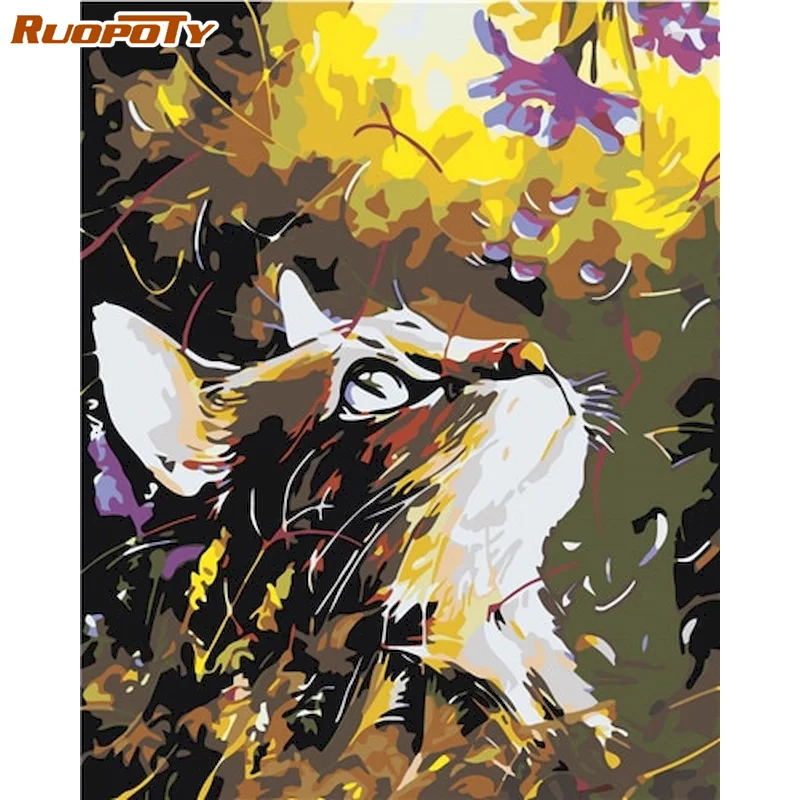 RUOPOTY Cat painting By Numbers Acrylic On Canvas Wall Art Coloring By Numbers Animal pictures Handpainted Unique For Living Roo
RUOPOTY Cat painting By Numbers Acrylic On Canvas Wall Art Coloring By Numbers Animal pictures Handpainted Unique For Living Roo
