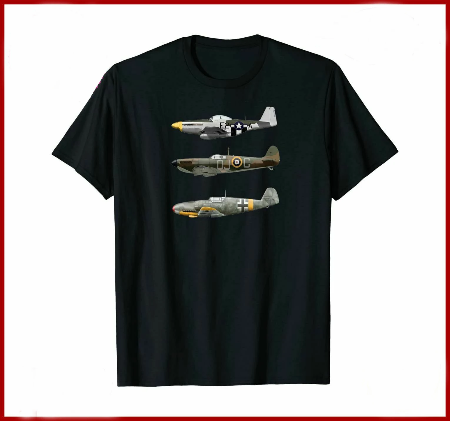 WW2 Famous Fighter Planes Spitfire ME109 P41 T-Shirt Cotton O-Neck Short Sleeve Men's T Shirt New Size S-3XL
WW2 Famous Fighter Planes Spitfire ME109 P41 T-Shirt Cotton O-Neck Short Sleeve Men's T Shirt New Size S-3XL