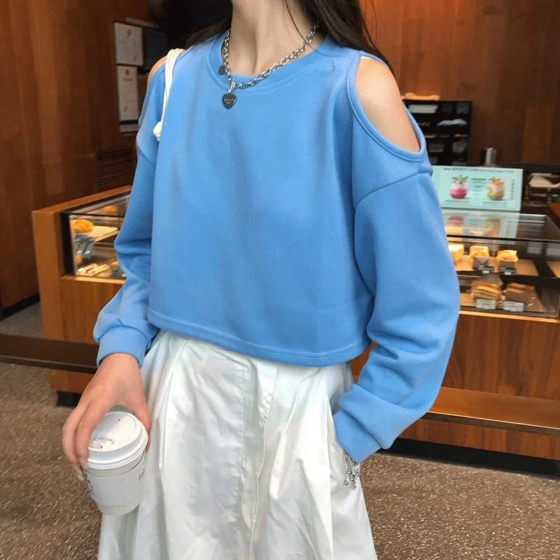 Autumn/winter 2021 Autumn New Off-the-shoulder Long Sleeve Sweater Women's Short
Autumn/winter 2021 Autumn New Off-the-shoulder Long Sleeve Sweater Women's Short