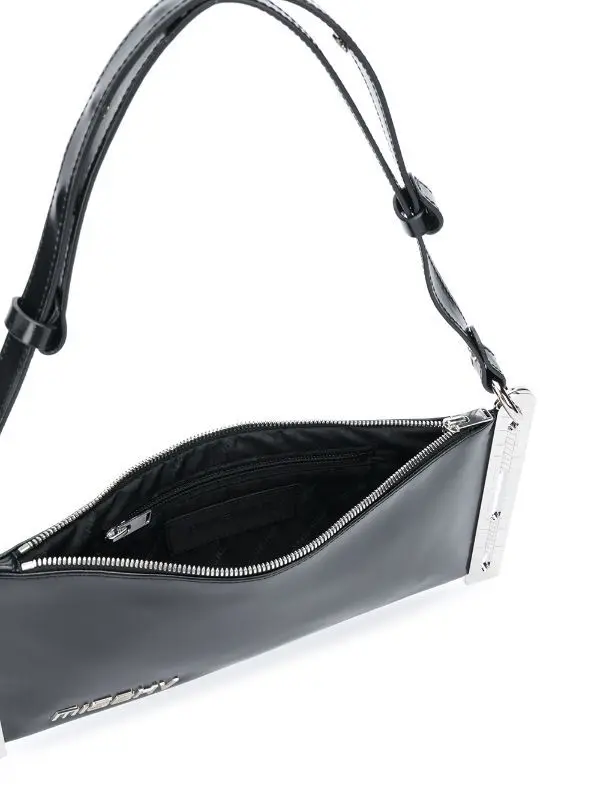 New misbhv portable shoulder bag metal leather underarm small square bag