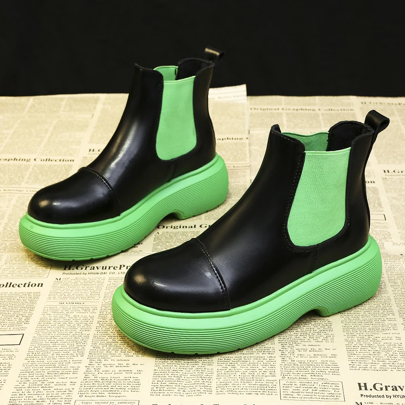 Осенние новые женские ботинки, женские ботинки челси, ботинки мартинсы на толстой подошве с круглым носком, Модные низкие короткие ботинки, ...
Осенние новые женские ботинки, женские ботинки челси, ботинки мартинсы на толстой подошве с круглым носком, Модные низкие короткие ботинки, ...