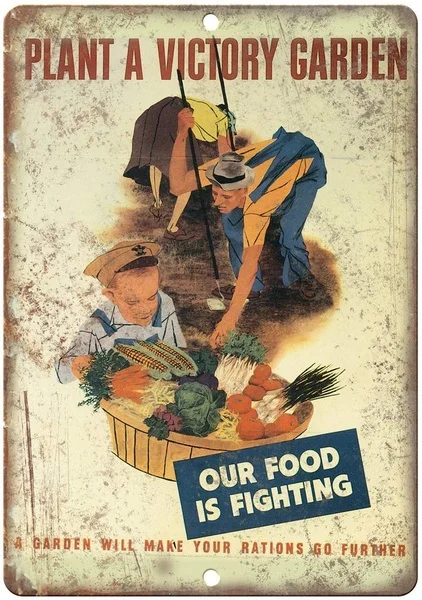 Plant a Victory Garden Retro tin sign nostalgic ornament metal poster garage art deco bar cafe shop
Plant a Victory Garden Retro tin sign nostalgic ornament metal poster garage art deco bar cafe shop