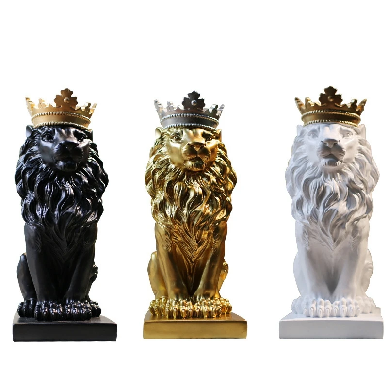 Nordic Style Fashion Simple Crown Lion Resin Abstract Art Display Stand
Nordic Style Fashion Simple Crown Lion Resin Abstract Art Display Stand