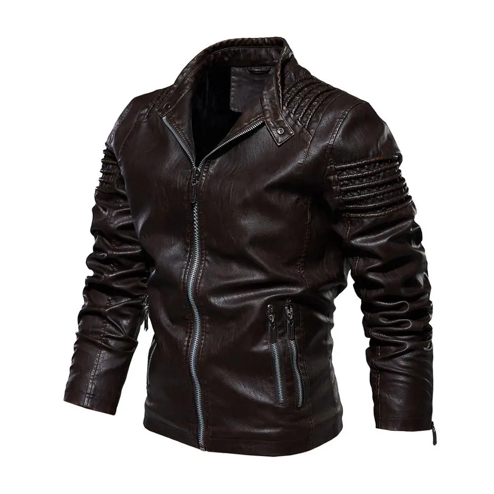 2019 Solid Winter Leather Jacket Men Velvet Thick Warm Casual Moto Biker Jackets Man Pu Motorcycle Bomber Jacket Male Cool Coat
2019 Solid Winter Leather Jacket Men Velvet Thick Warm Casual Moto Biker Jackets Man Pu Motorcycle Bomber Jacket Male Cool Coat