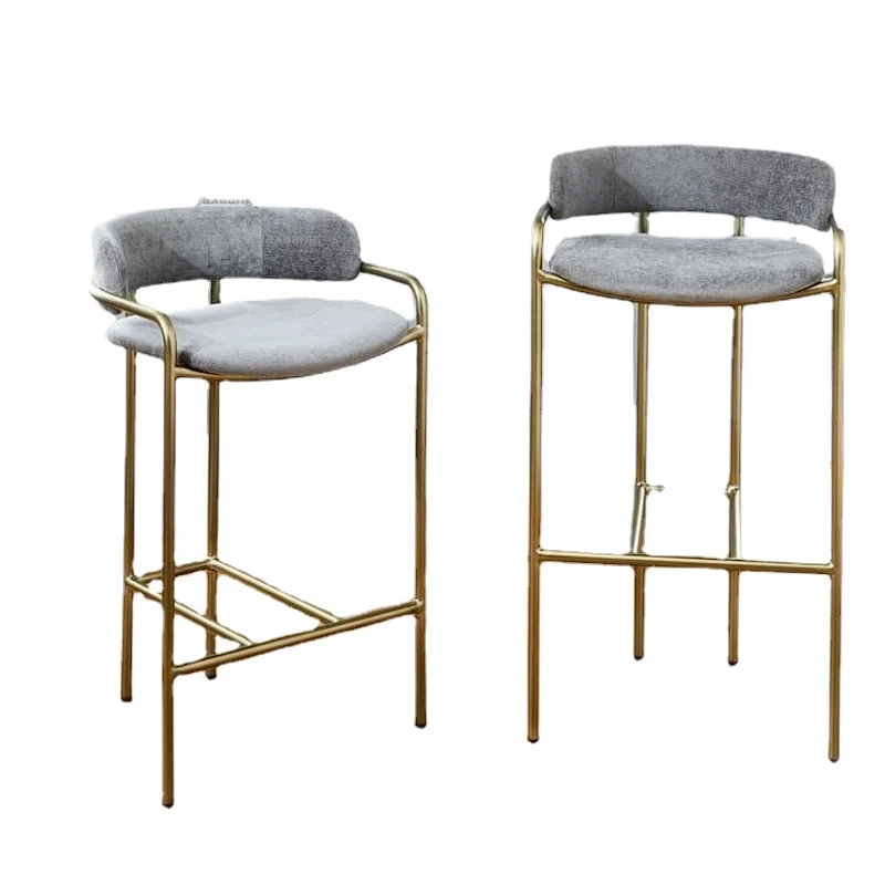 Nordic Wrought Iron Bar Chairs Living Room Kitchen Front Desk High-foot Bar Stool Restaurant Reception Counter Leisure CD
Nordic Wrought Iron Bar Chairs Living Room Kitchen Front Desk High-foot Bar Stool Restaurant Reception Counter Leisure CD