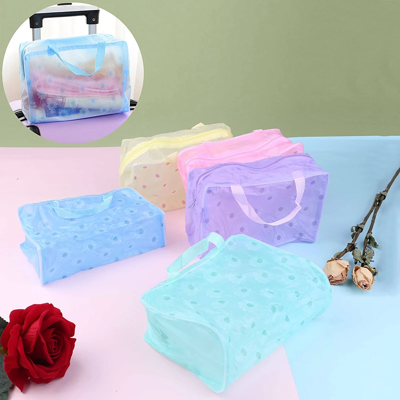 1Pc Clear Transparent Plastic PVC Travel Makeup Bag Cosmetic Toiletry Zip Bag Pouch
1Pc Clear Transparent Plastic PVC Travel Makeup Bag Cosmetic Toiletry Zip Bag Pouch