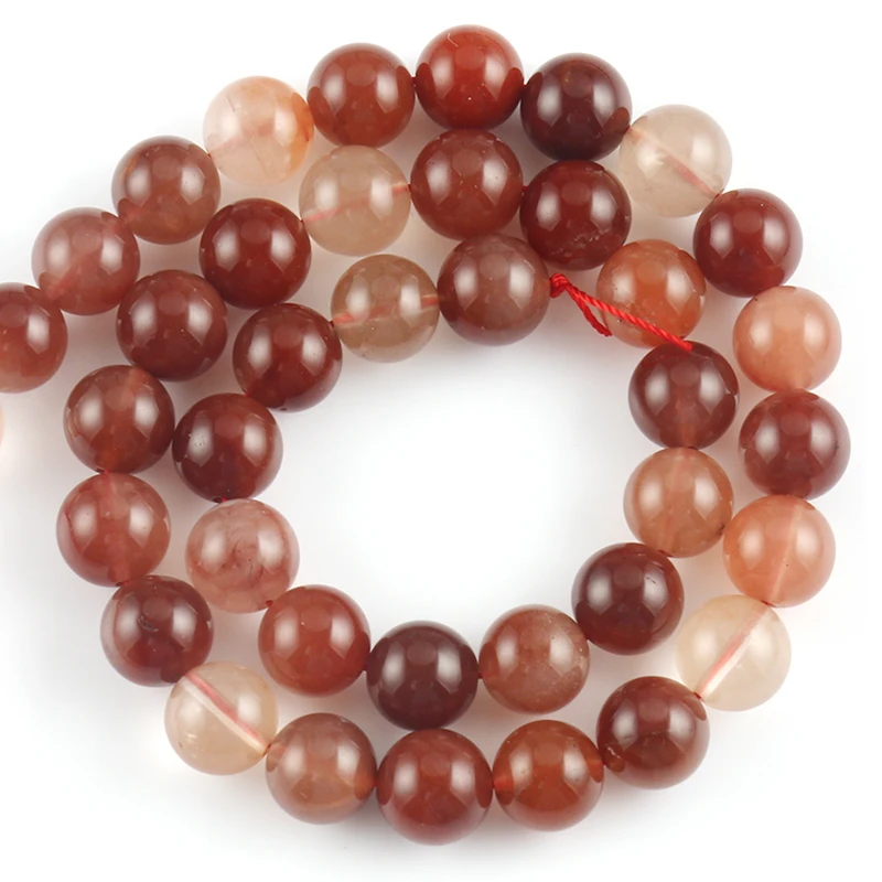 AAA Natural Red Rutilated Quartzs Round Loose Gems Stone Beads for Jewelry Making DIY Bracelets Handmade Christmas Gift 15'' 
AAA Natural Red Rutilated Quartzs Round Loose Gems Stone Beads for Jewelry Making DIY Bracelets Handmade Christmas Gift 15''
