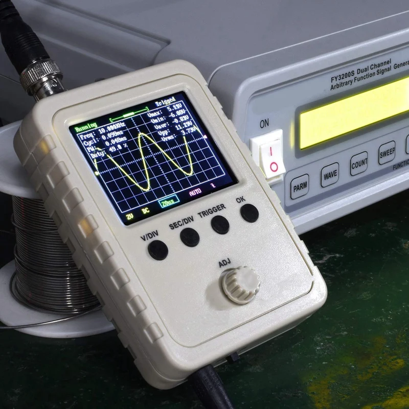 Updated 2.4-Inch Tft Digital Oscillator Kit with Power Supply and Bnc-Clip Cable Probe Q15001 (Assembled Finished Machine),Us Pl
Updated 2.4-Inch Tft Digital Oscillator Kit with Power Supply and Bnc-Clip Cable Probe Q15001 (Assembled Finished Machine),Us Pl