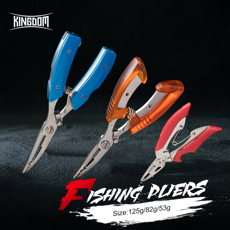 Kingdom Multifunction Fishing Plier Scissor Braid Line Lure Cutter Hook Remover Stainless Steel Fish Tongs Fishing Tackle Tools
Kingdom Multifunction Fishing Plier Scissor Braid Line Lure Cutter Hook Remover Stainless Steel Fish Tongs Fishing Tackle Tools