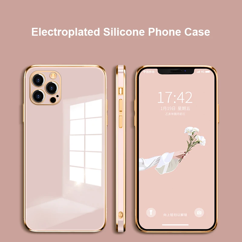 Luxury Plating Electroplated Phone Case For iPhone 13 12 Mini 11 Pro XS Max XR X 8 7 6s 6 Plus SE 2020 Soft Silicone Cover Case
Luxury Plating Electroplated Phone Case For iPhone 13 12 Mini 11 Pro XS Max XR X 8 7 6s 6 Plus SE 2020 Soft Silicone Cover Case