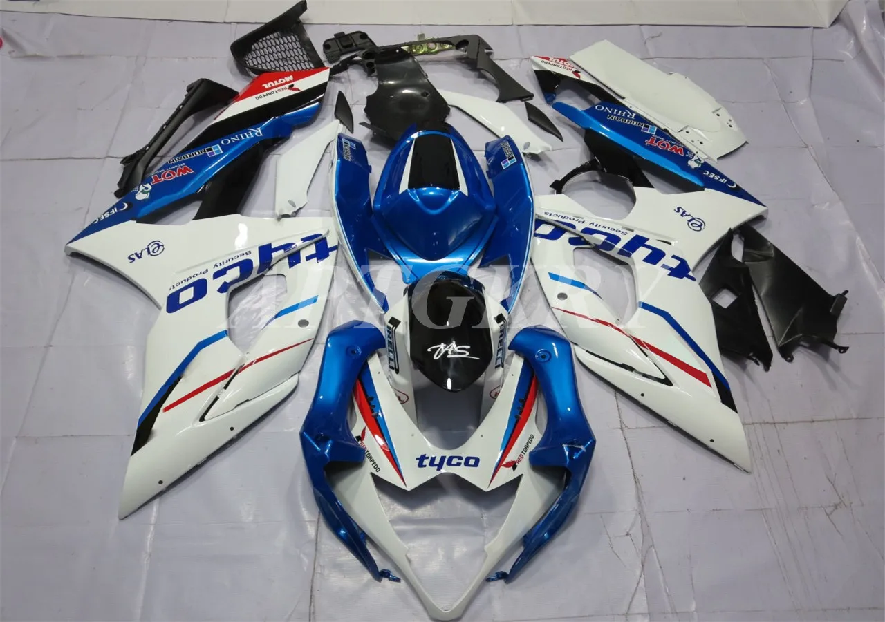 Новый комплект обтекателей для мотоцикла из АБС-пластика, подходит для Suzuki GSXR1000 2005 2006 GSXR1000, кузов белого и синего цвета на заказ
Новый комплект обтекателей для мотоцикла из АБС-пластика, подходит для Suzuki GSXR1000 2005 2006 GSXR1000, кузов белого и синего цвета на заказ