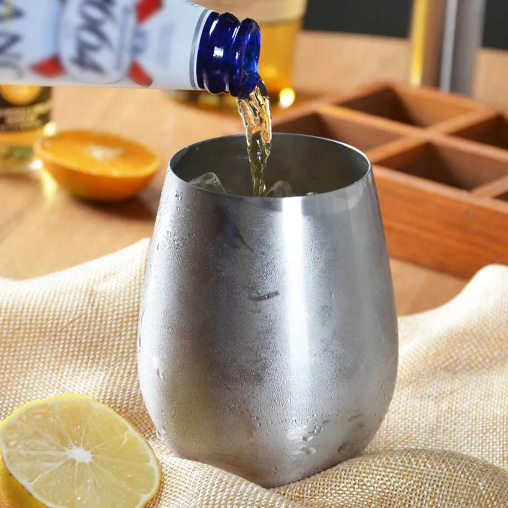550ml Stainless Steel Beer Cup Large Capacity Metal Cups Egg Shaped Wine Tumbler Juice Coffe Cup Milk Tea Coffee Travel Mugs
550ml Stainless Steel Beer Cup Large Capacity Metal Cups Egg Shaped Wine Tumbler Juice Coffe Cup Milk Tea Coffee Travel Mugs