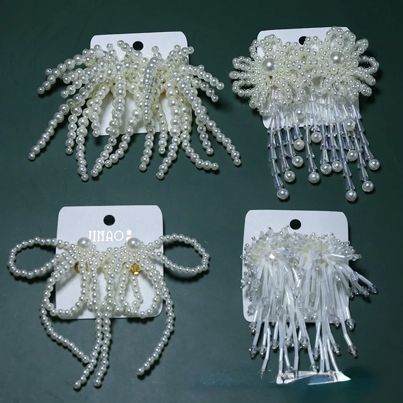 Korean Fashion Bridal Temperament Tassel Earrings Woman Girls Pearl Flower Earrings Crystal Earrings Long Earrings Jewelry
Korean Fashion Bridal Temperament Tassel Earrings Woman Girls Pearl Flower Earrings Crystal Earrings Long Earrings Jewelry