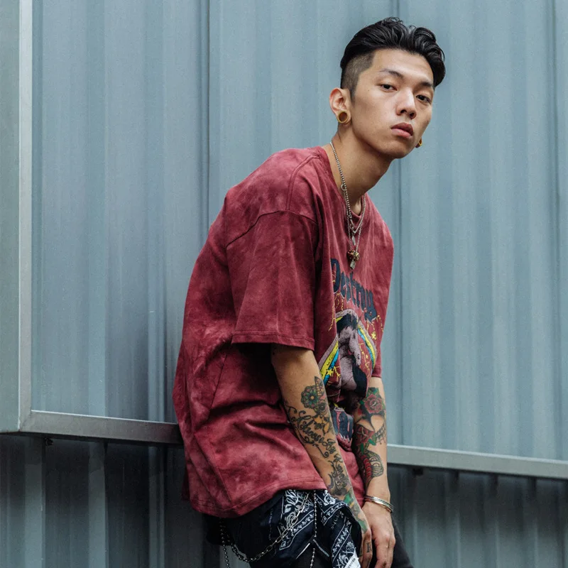 2021 Men's T-shirt Hip Hop Streetwear Cotton Harajuku Print Oversized Tie Dye Top Short Sleeve Couple Black Red Summer New
2021 Men's T-shirt Hip Hop Streetwear Cotton Harajuku Print Oversized Tie Dye Top Short Sleeve Couple Black Red Summer New
