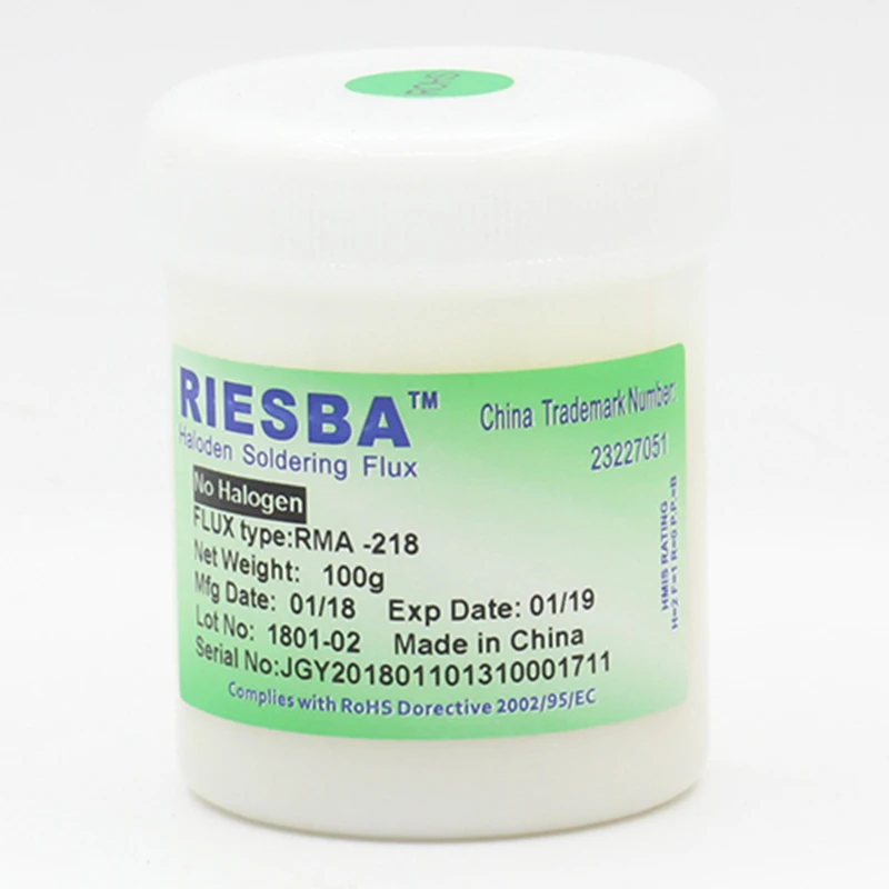 RIESBA RMA-218 100g BGA паяльный флюс для реболлинга SMT или сварочного чипа | Инструменты