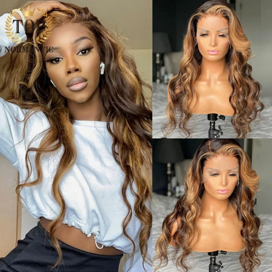 Topnormantic Loose Wave Human Hair Wig With Pre Plucked Hairline Highlight Color 13x4 Lace Front Wigs For Women
Topnormantic Loose Wave Human Hair Wig With Pre Plucked Hairline Highlight Color 13x4 Lace Front Wigs For Women