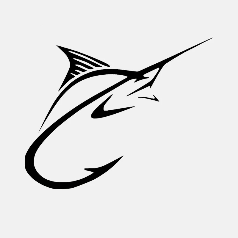 Car Stickers Fashion Personality Fish Hook Car Decals Suitable for Various Models Black/white, 15cm * 12cm
Car Stickers Fashion Personality Fish Hook Car Decals Suitable for Various Models Black/white, 15cm * 12cm