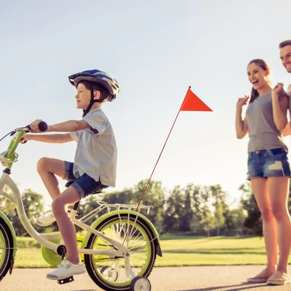Детский треугольный флаг безопасности для велосипеда с крепежным кронштейном |