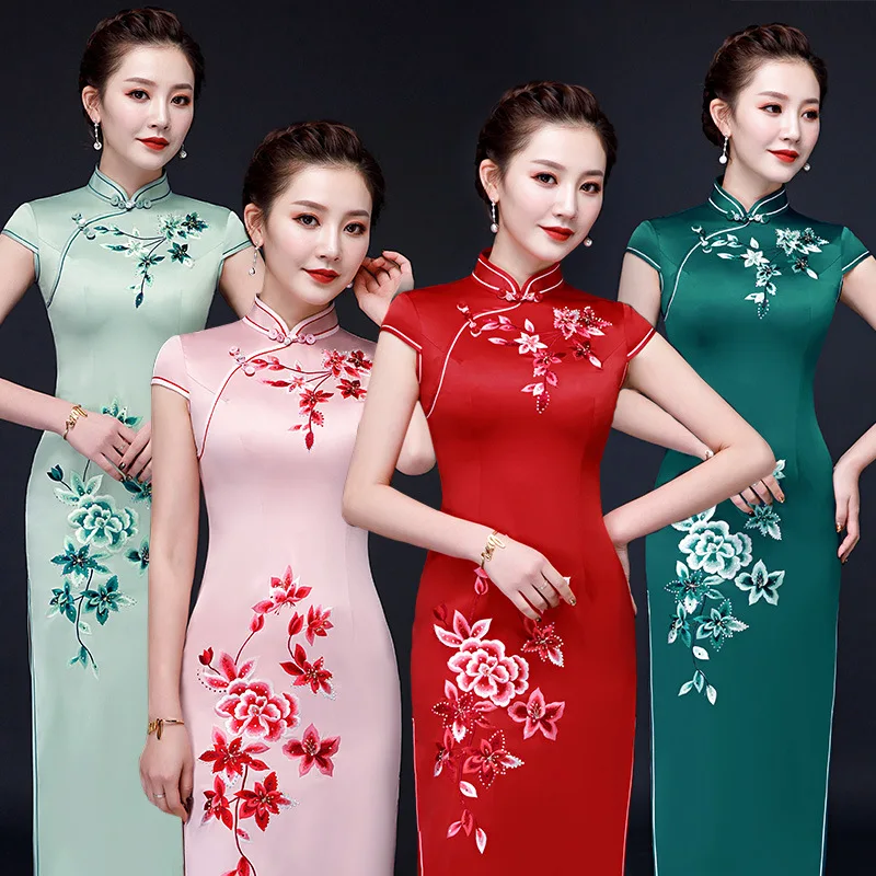 FZSLCYIYI, изысканная вышивка, обжигающее бурение, cheongsam, элегантное, шелковое, атласное, длинное, qipao, женское, тонкое, винтажное, Cheongsam
FZSLCYIYI, изысканная вышивка, обжигающее бурение, cheongsam, элегантное, шелковое, атласное, длинное, qipao, женское, тонкое, винтажное, Cheongsam