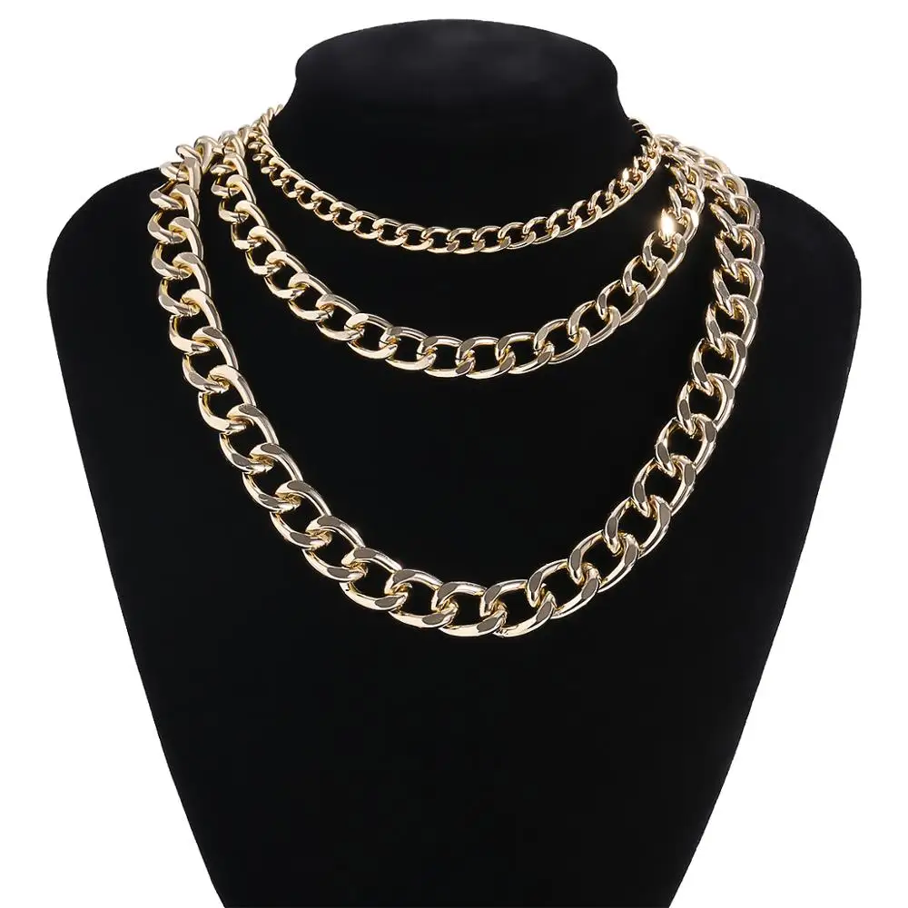 IngeSight.Z 3Pcs/Set Steampunk Hip Hop Curb Cuban Miami Choker Necklace Goth Gothic Chunky Thick Heavy Metal Necklaces Jewelry
IngeSight.Z 3Pcs/Set Steampunk Hip Hop Curb Cuban Miami Choker Necklace Goth Gothic Chunky Thick Heavy Metal Necklaces Jewelry