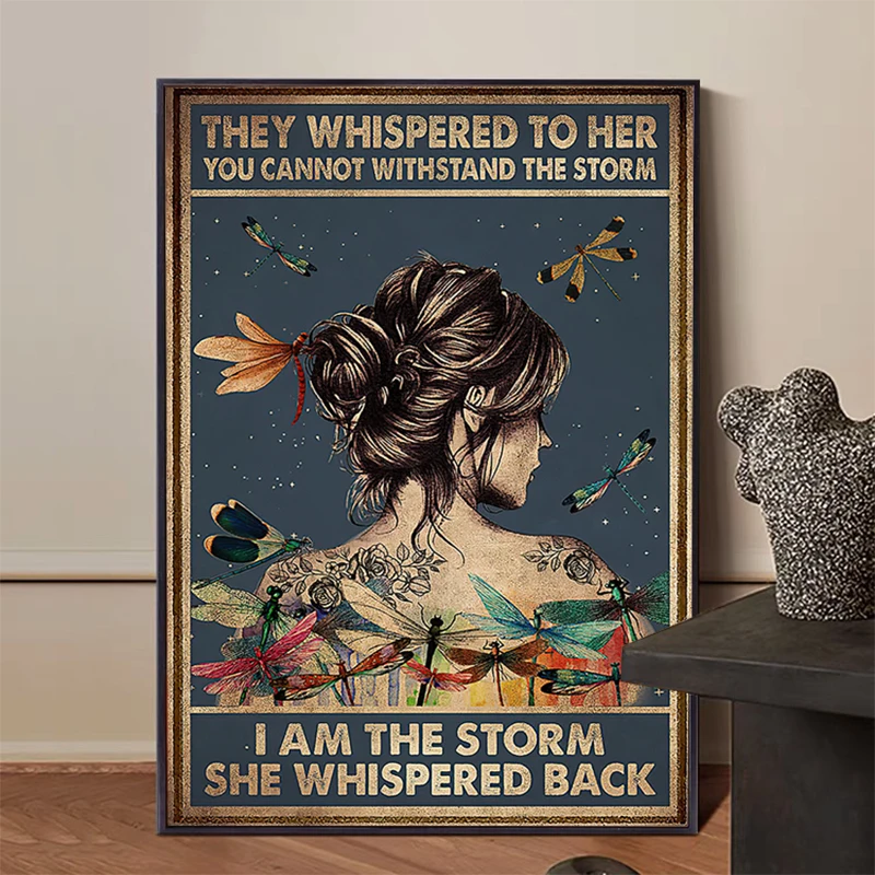 I AM THE STORM Vintage Spiritual Posters Canvas Painting Wall Art Posters and Prints Living Room Girl Bedroom Indie Decoration
I AM THE STORM Vintage Spiritual Posters Canvas Painting Wall Art Posters and Prints Living Room Girl Bedroom Indie Decoration